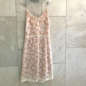 Simons Backless White Textured Dress - Size Medium